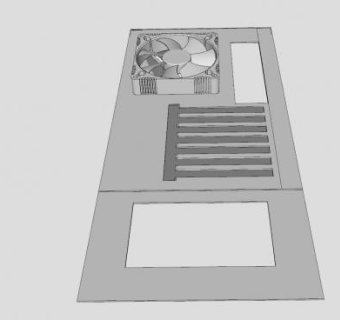 主机后板SU模型下载_sketchup草图大师SKP模型