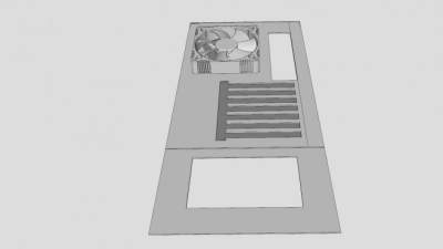 主机后板SU模型下载_sketchup草图大师SKP模型