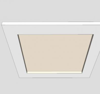 矩形铝板SU模型下载_sketchup草图大师SKP模型