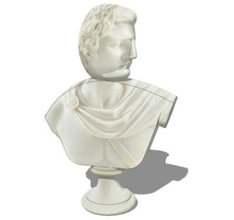 现代人物雕塑SU模型下载_sketchup草图大师SKP模型