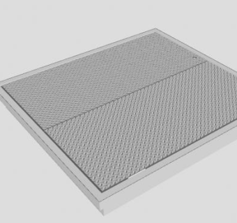 厚板铝钢地板SU模型下载_sketchup草图大师SKP模型