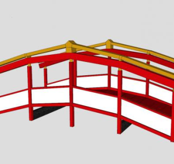 中国古代拱桥SU模型下载_sketchup草图大师SKP模型