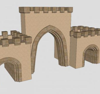 沙塔沙雕SU模型下载_sketchup草图大师SKP模型