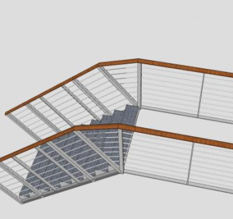 船舶钢楼梯SU模型下载_sketchup草图大师SKP模型