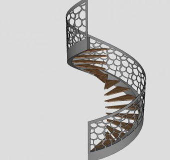 复式阁楼别墅楼梯SU模型下载_sketchup草图大师SKP模型