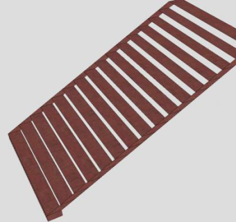 无护栏钢楼梯SU模型下载_sketchup草图大师SKP模型