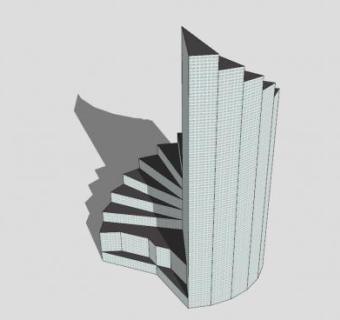 楼梯塔SU模型下载_sketchup草图大师SKP模型