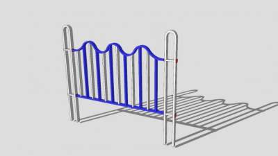 铁护栏SU模型下载_sketchup草图大师SKP模型