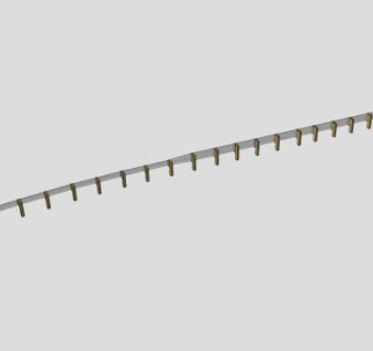 混凝土栏杆SU模型下载_sketchup草图大师SKP模型