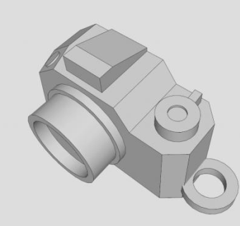单反相机钥匙链SU模型下载_sketchup草图大师SKP模型