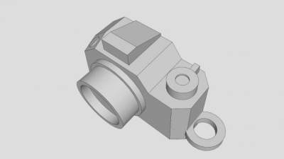 单反相机钥匙链SU模型下载_sketchup草图大师SKP模型