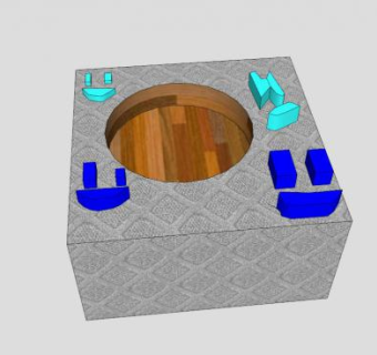 微笑钥匙链SU模型下载_sketchup草图大师SKP模型