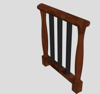 围栏扶手SU模型下载_sketchup草图大师SKP模型