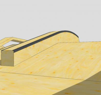 障碍滑板场SU模型下载_sketchup草图大师SKP模型