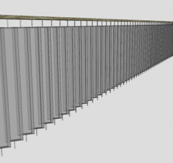 玻璃栏杆SU模型下载_sketchup草图大师SKP模型