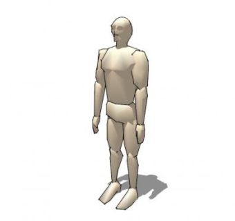 模特摆件SU模型下载_sketchup草图大师SKP模型