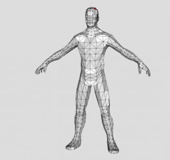 男性模特摆件SU模型下载_sketchup草图大师SKP模型