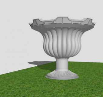 陶瓷花瓶花盆SU模型下载_sketchup草图大师SKP模型