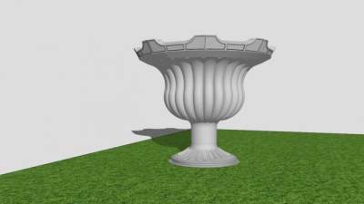 陶瓷花瓶花盆SU模型下载_sketchup草图大师SKP模型