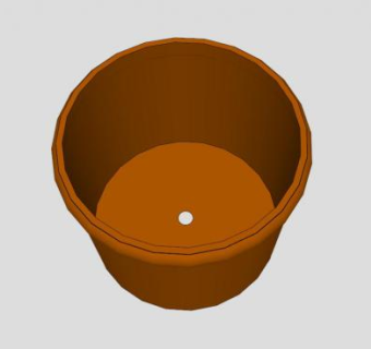花盆盆栽摆件SU模型下载_sketchup草图大师SKP模型
