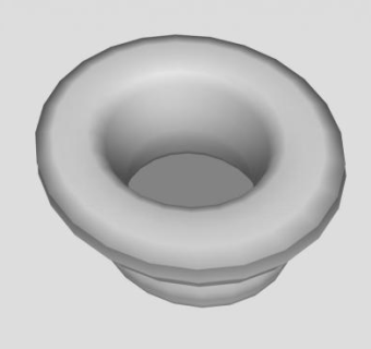 白色摆件花盆SU模型下载_sketchup草图大师SKP模型