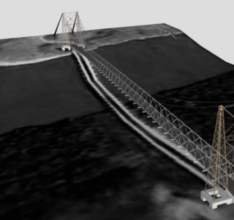 杜威大桥SU模型下载_sketchup草图大师SKP模型