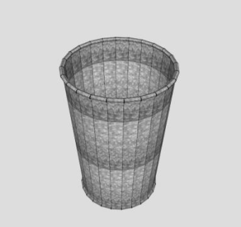 现代锌花盆SU模型下载_sketchup草图大师SKP模型