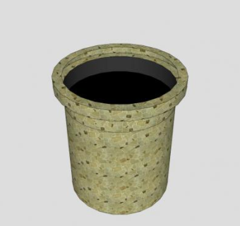 烟囱花盆SU模型下载_sketchup草图大师SKP模型