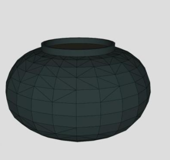 地板花盆花瓶SU模型下载_sketchup草图大师SKP模型