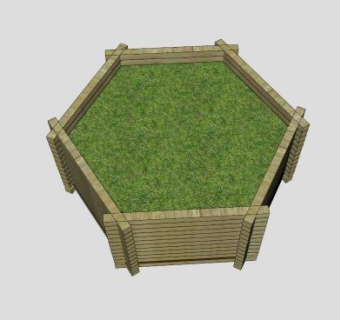 木制花盆竹艺花瓶SU模型下载_sketchup草图大师SKP模型