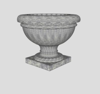 欧式花瓶花盆SU模型下载_sketchup草图大师SKP模型