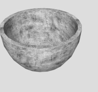 陶缸花瓶SU模型下载_sketchup草图大师SKP模型