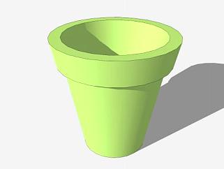 热内卢绿色花瓶SU模型下载_sketchup草图大师SKP模型