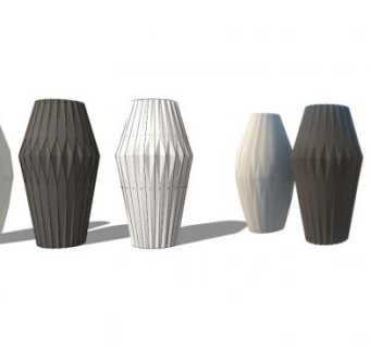 几何花瓶SU模型下载_sketchup草图大师SKP模型