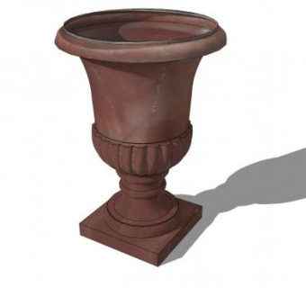 泥盆子罐子SU模型下载_sketchup草图大师SKP模型