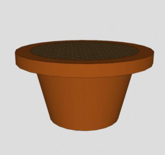陶瓷花盆陈设SU模型下载_sketchup草图大师SKP模型