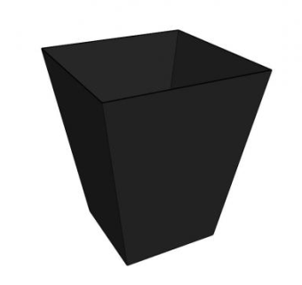 现代黑色花瓶SU模型下载_sketchup草图大师SKP模型