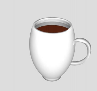 陶瓷杯马克杯SU模型下载_sketchup草图大师SKP模型