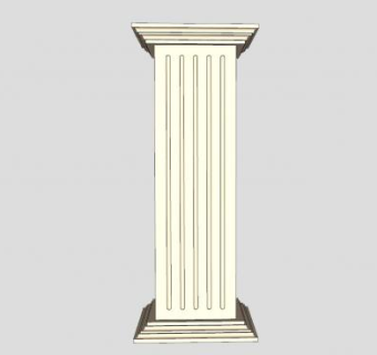 护栏罗马柱SU模型下载_sketchup草图大师SKP模型