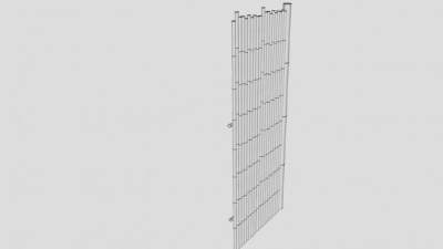 竹子栅栏SU模型下载_sketchup草图大师SKP模型