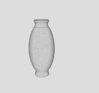 现代陈设陶瓷花瓶SU模型下载_sketchup草图大师SKP模型