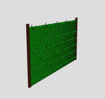 植物竹篱笆SU模型下载_sketchup草图大师SKP模型
