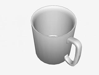 陶瓷咖啡杯SU模型下载_sketchup草图大师SKP模型