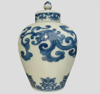 中式陶瓷碗SU模型下载_sketchup草图大师SKP模型