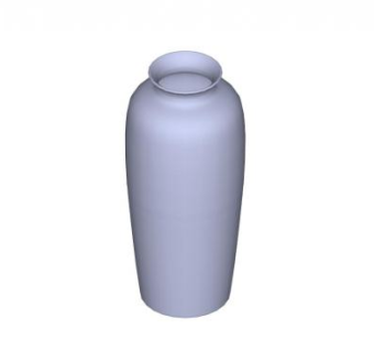 中式简易陶瓷花瓶SU模型下载_sketchup草图大师SKP模型