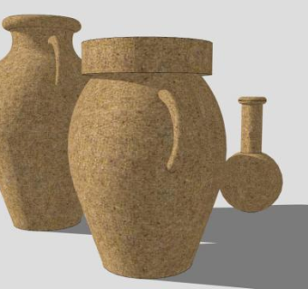 陶器陶瓷SU模型下载_sketchup草图大师SKP模型