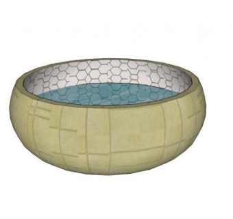 陶瓷饮水器SU模型下载_sketchup草图大师SKP模型