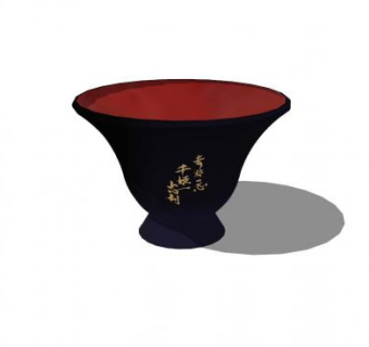 常滑烧酒杯SU模型下载_sketchup草图大师SKP模型