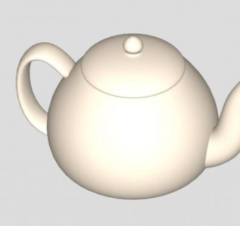 高聚陶瓷茶壶SU模型下载_sketchup草图大师SKP模型