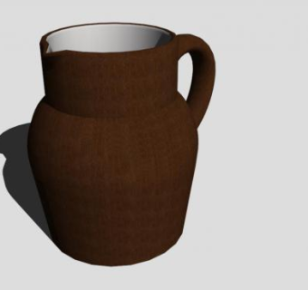 玻璃水瓶SU模型下载_sketchup草图大师SKP模型